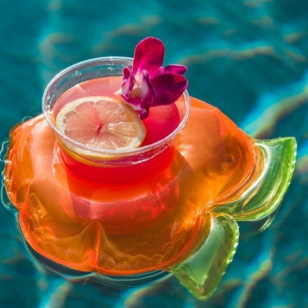 Urban Outfitters Inflatable Peach Wine Float Set Of 2